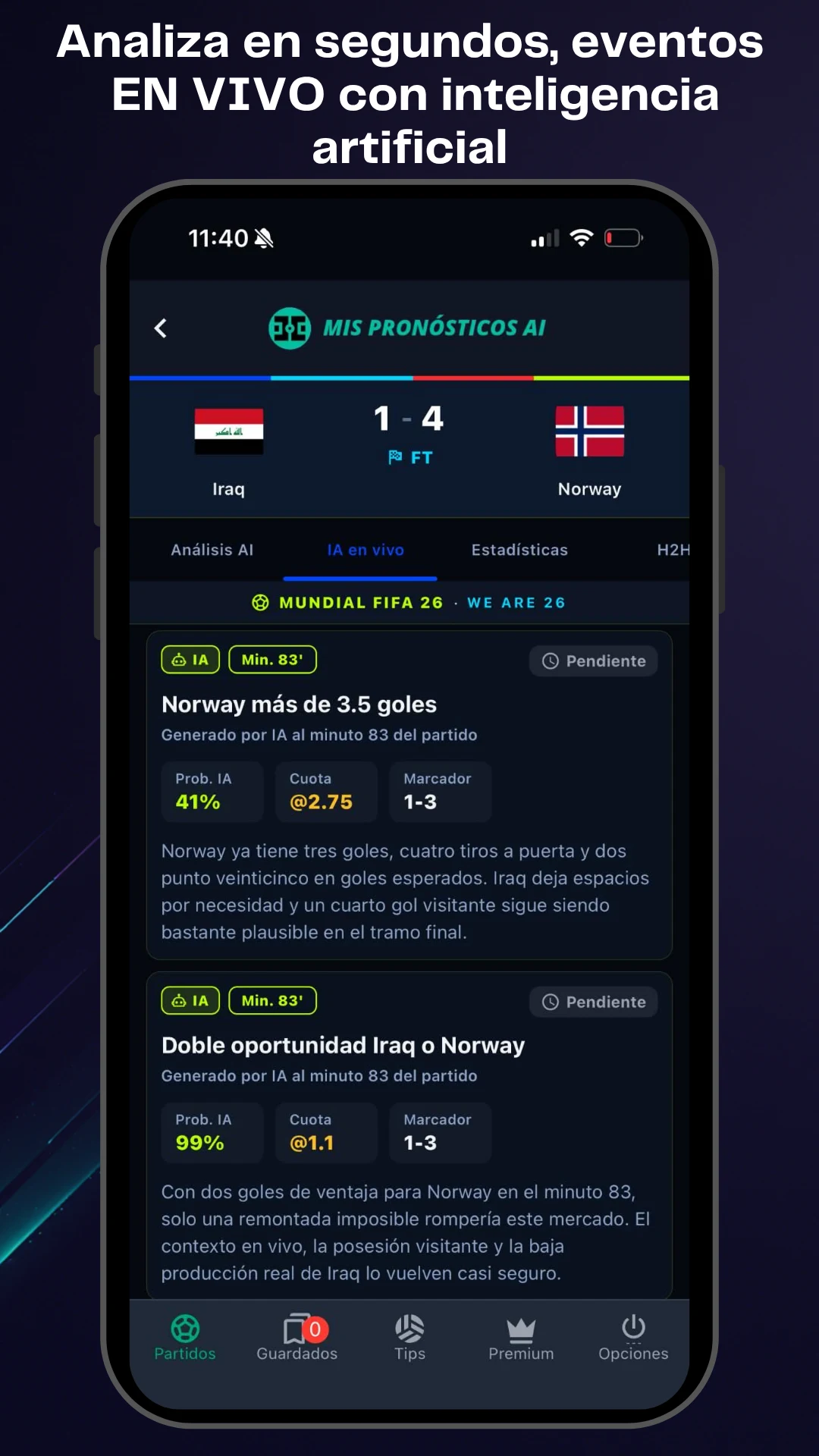Mis Pronósticos AI screenshot